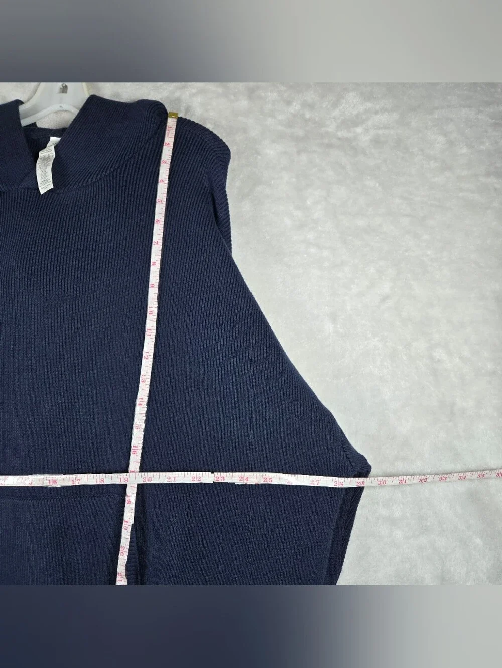 Alo Yoga Scholar Hooded Sweater Women’s Large Navy Blue Heavyweight Knit Relaxed